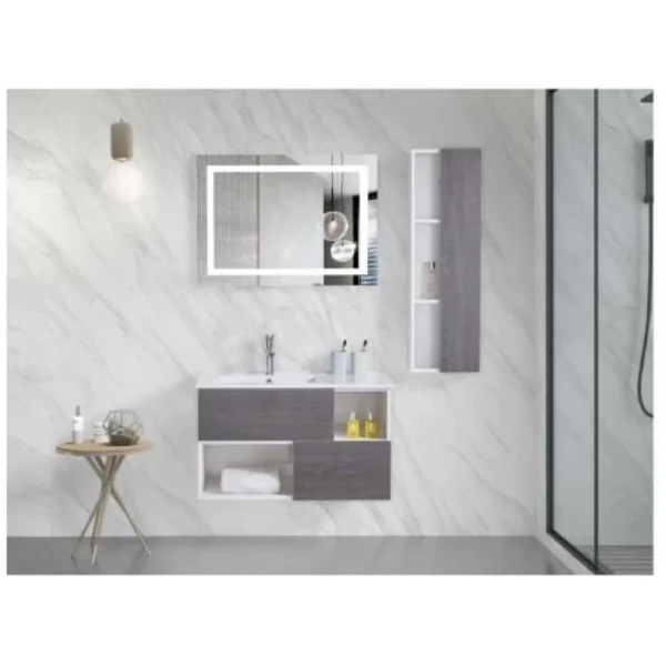 مغسلة خشب مع دولاب حوض 80 سم