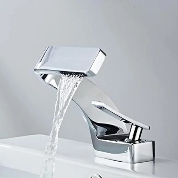 خلاط مغسلة كروم كوبرا مربع مودرن