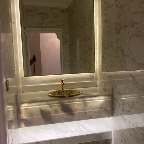 مغاسل رخام وبورسلان تفصيل حسب المقاس والطلب