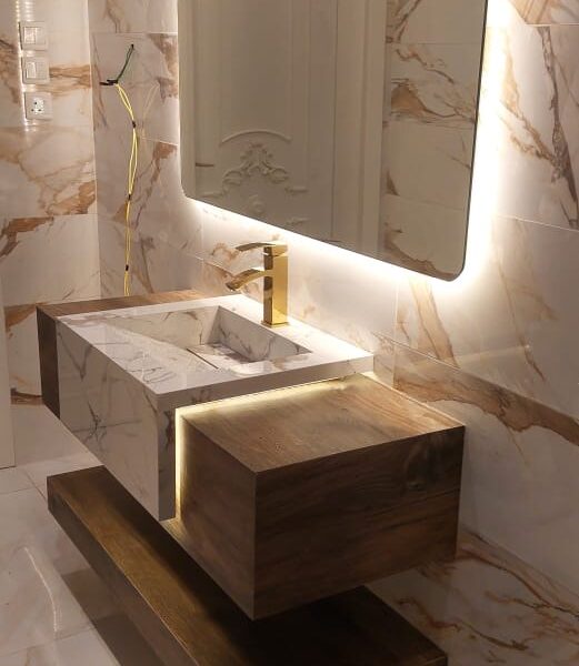 مغاسل رخام وبورسلان تفصيل حسب المقاس والطلب