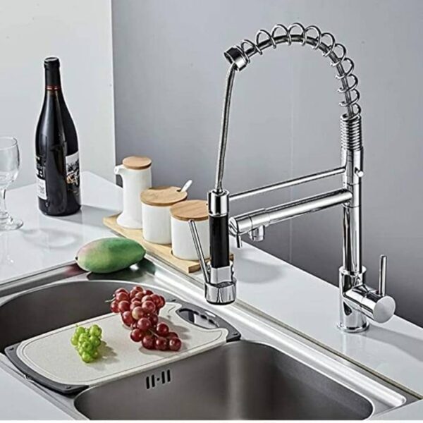 خلاط مجلى مطبخ سوسته كروم خطين ايطالى