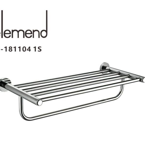 علاقة مناشف ٥ رف لون فضي