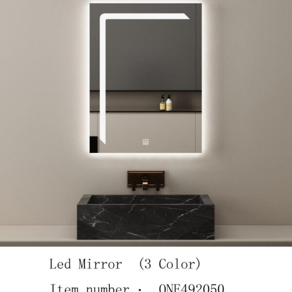 مرايا تاتش مستطيل 60*80 مع الاضاءه