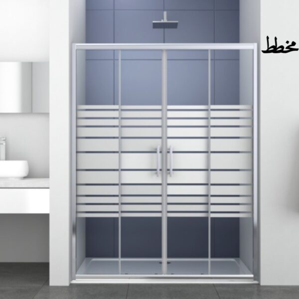 شاور زجاج سحاب ستارة مخطط