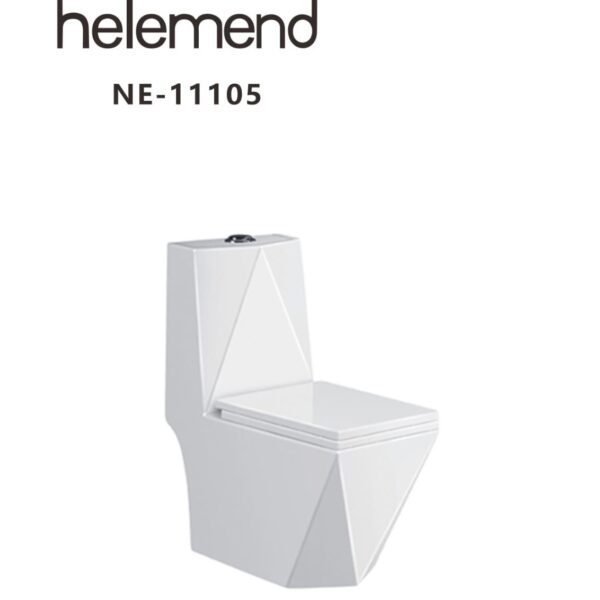 كرسى حمام الجوهرة ابيض HELEMEND 11105