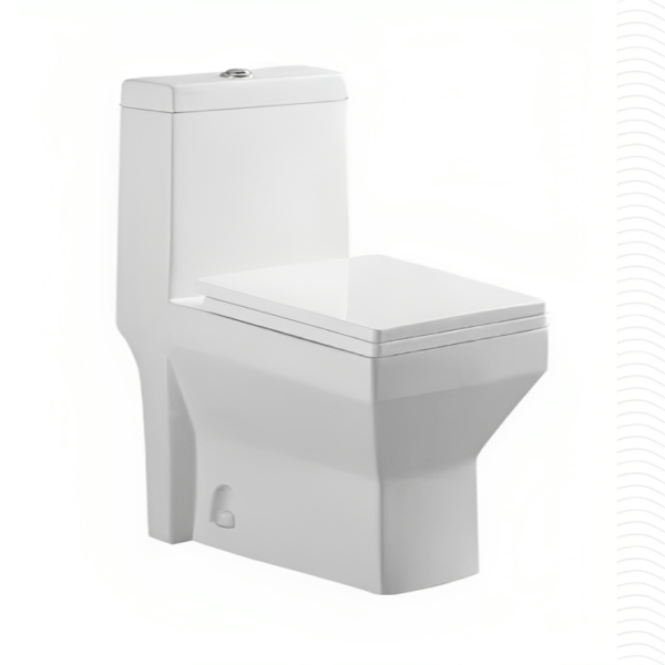 كرسى حمام مربع ابيض