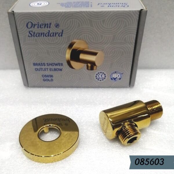 كوع خلاط دش مخفي OS856 صيني ORIENT STANDARD ذهبي دائري